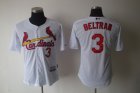 mlb st.louis cardinals #3 beltran white