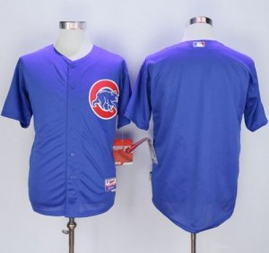 Chicago Cubs Blank Blue Cool Base Stitched MLB Jersey