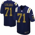 Mens Nike New York Jets #71 Ben Ijalana Game Navy Blue Alternate NFL Jersey