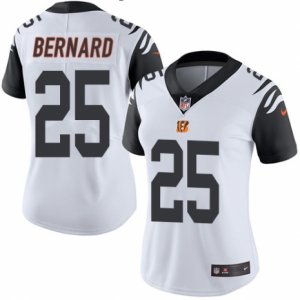 Women\'s Nike Cincinnati Bengals #25 Giovani Bernard Limited White Rush NFL Jersey