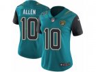 Women Nike Jacksonville Jaguars #10 Brandon Allen Vapor Untouchable Limited Teal Green Team Color NFL Jersey