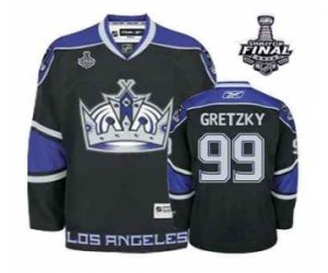 nhl jerseys los angeles kings #99 gretzky black-purple[2014 stanley cup]