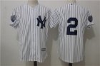 New York Yankees #2 Derek Jeter White Retirement Patch Cool Base Jersey