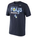 MLB Men's Tampa Bay Rays Nike Home Practice Team Logo T-Shirt - Navy