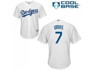 Youth Los Angeles Dodgers #7 Julio Urias White Cool Base Stitched MLB Jersey