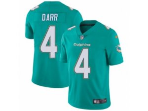 Nike Miami Dolphins #4 Matt Darr Vapor Untouchable Limited Aqua Green Team Color NFL Jersey