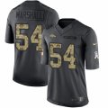 Mens Nike Denver Broncos #54 Brandon Marshall Limited Black 2016 Salute to Service NFL Jersey