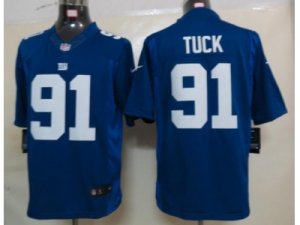 Nike NFL New York Giants #91 Justin Tuck Blue (Limited)Jerseys