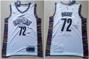 Nets #72 Biggie White 2019-20 City Edition Nike Swingman Jersey