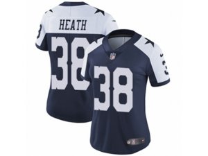 Women Nike Dallas Cowboys #38 Jeff Heath Vapor Untouchable Limited Navy Blue Throwback Alternate NFL Jersey