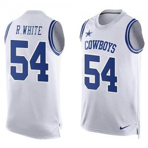 Nike Dallas Cowboys #54 Randy White White Men\'s Stitched NFL Limited Tank Top Jersey