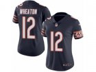 Women Nike Chicago Bears #12 Markus Wheaton Vapor Untouchable Limited Navy Blue Team Color NFL Jersey