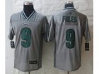 Nike Philadelphia Eagles #9 Foles Grey Jerseys(Vapor Elite)