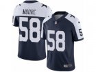 Youth Nike Dallas Cowboys #58 Damontre Moore Vapor Untouchable Limited Navy Blue Throwback Alternate NFL Jersey