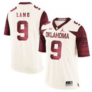 Oklahoma Sooners #9 CeeDee Lamb White 47 Game Winning Streak College Football Jersey