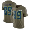 Nike Seahawks #89 Doug Baldwin Youth Olive Salute To Service Limited Jersey