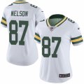 Women's Nike Green Bay Packers #87 Jordy Nelson Limited White Rush NFL Jersey