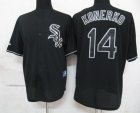 mlb chicago white sox #14 konerko black fashion