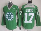 NHL Boston Bruins #17 Milan Lucic green jerseys