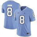 North Carolina Tar Heels 8 T.J. Logan Blue College Football Jersey