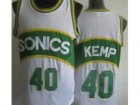 NBA Seattle SuperSonics #40 Shawn Kemp White(Revolution 30)