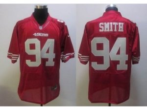 Nike San Francisco 49ers #94 Smith red Elite Jersey