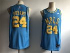 Lakers #24 Kobe Bryant Light Blue Throwback Nike Swingman Jersey