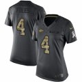 Women's Nike Kansas City Chiefs #4 Nick Foles Limited Black 2016 Salute to Service NFL Jersey