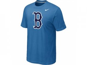 MLB Boston Red Sox Heathered Nike light Blue Blended T-Shirt