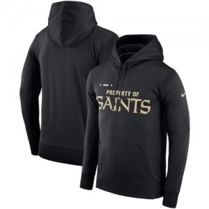 New Orleans Saints Nike Property Of Performance Pullover Hoodie Black