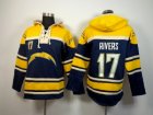 Nike jerseys San Diego Charger #17 Rivers yellow-blue[pullover hooded sweatshirt]