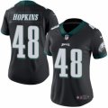 Women's Nike Philadelphia Eagles #48 Wes Hopkins Limited Black Rush NFL Jersey