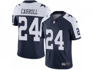 Mens Nike Dallas Cowboys #24 Nolan Carroll Vapor Untouchable Limited Navy Blue Throwback Alternate NFL Jersey