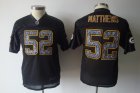 youth nfl green bay packers #52 matthews black[united sideline]