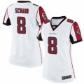 Womens Nike Atlanta Falcons #8 Matt Schaub Limited White NFL Jersey