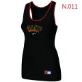 Nike San Francisco Giants Tri-Blend Racerback stretch Tank Top Black