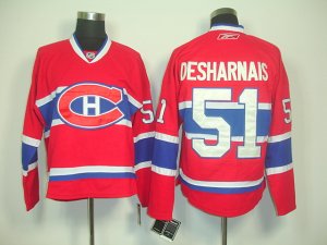 nhl montreal canadiens #51 desharnais red