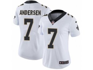Women Nike New Orleans Saints #7 Morten Andersen Vapor Untouchable Limited White NFL Jersey