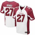 Mens Nike Arizona Cardinals #27 Tyvon Branch Elite White NFL Jersey