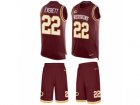 Men Nike Washington Redskins #22 Deshazor Everett Limited Burgundy Red Tank Top Suit NFL Jersey