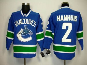 nhl vancouver canucks #2 hamhuis blue