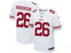 Mens Nike San Francisco 49ers #26 Rashard Robinson Elite White NFL Jersey