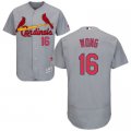 2016 Men St. Louis Cardinals #16 Kolten Wong Majestic Gray Flexbase Authentic Collection Player Jersey