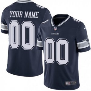 Youth Nike Dallas Cowboys Customized Navy Blue Team Color Vapor Untouchable Limited Player NFL Jersey