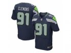 Nike jerseys seattle seahawks #91 clemons blue[Elite]