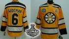 nhl boston bruins #6 wideman yellow[2011 stanley cup]