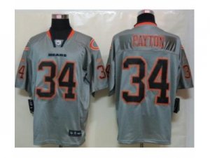 Nike Chicago Bears #34 Walter Payton grey jerseys[Elite lights out]