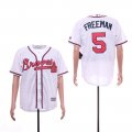 Atlanta Braves #5 Freddie Freeman White Cool Base Jersey