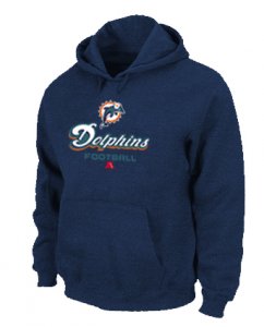 Miami Dolphins Critical Victory Pullover Hoodie D.Blue