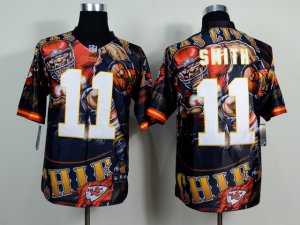 Nike kansas city chiefs #11 smith camo jerseys[Elite Fanatical version]